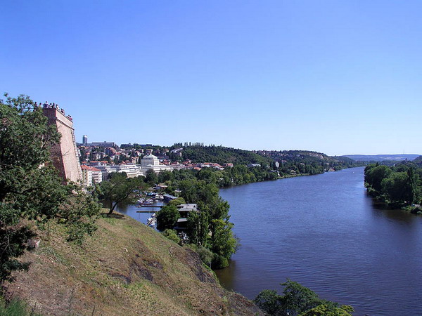 Vltava from Vyšehrad view